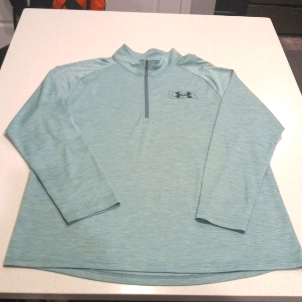 Under Armour Mens 1/4 Zip Shirt (Size: XXL)